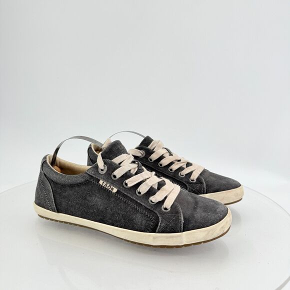 Taos Womens Star Washed Lace Up Canvas Comfort Sneakers casual shoes sz 8.5 - Picture 2 of 14